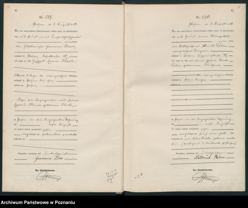 Obraz 19 z jednostki "Księga miejscowa zgonów tom II [Rejestr główny zgonów]"