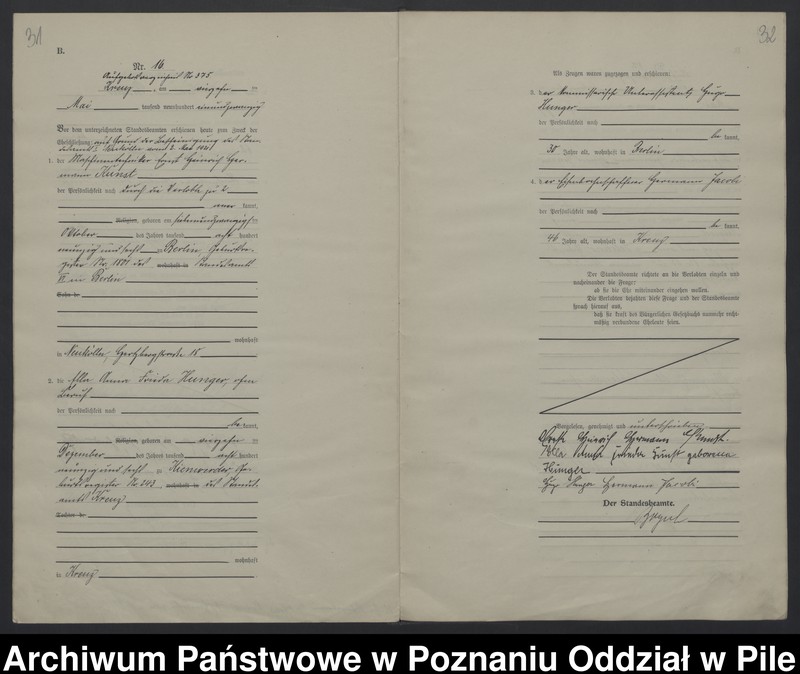 Obraz 19 z jednostki "Księga małżeństw"