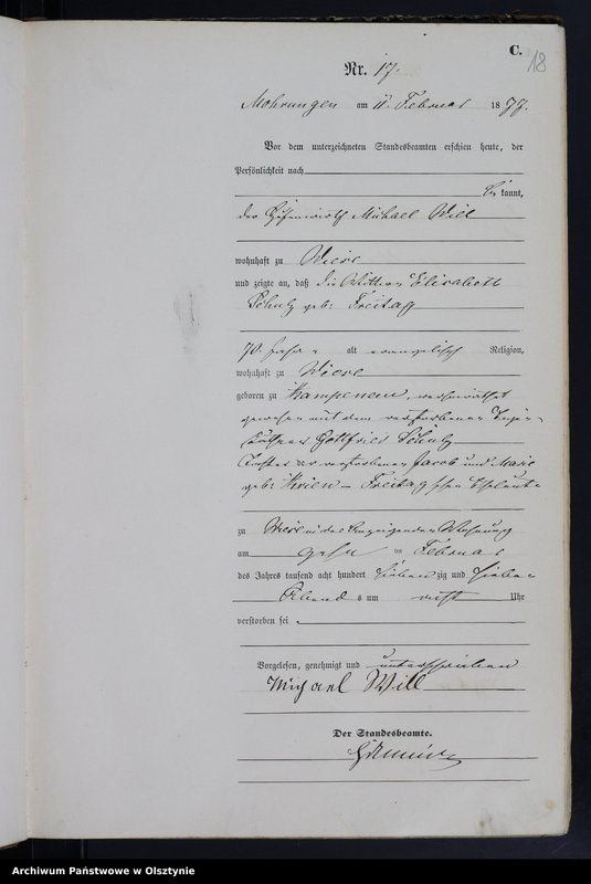 image.from.unit.number "Sterbe-Haupt-Register Nr 1 - 165"