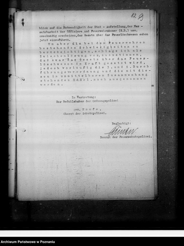 Obraz 15 z jednostki "Einführung von Vorschiriften des Feuerlöschwesens"