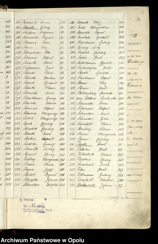 image.from.unit.number "Geburts-Register (Haupt-Register) 1903 (Głubczyce)"