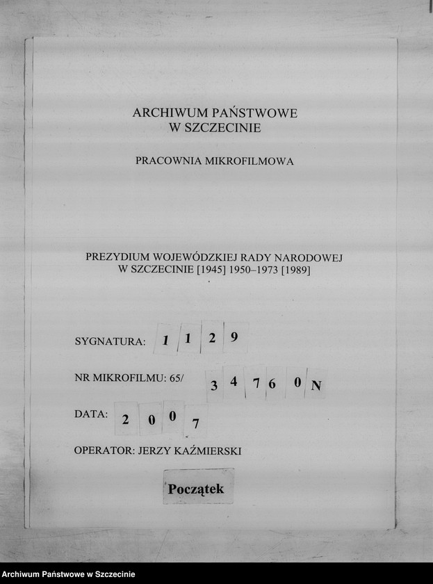 Obraz 1 z jednostki "Narady przewodniczących i sekretarzy prezydiów powiatowych rad narodowych - protokoły"