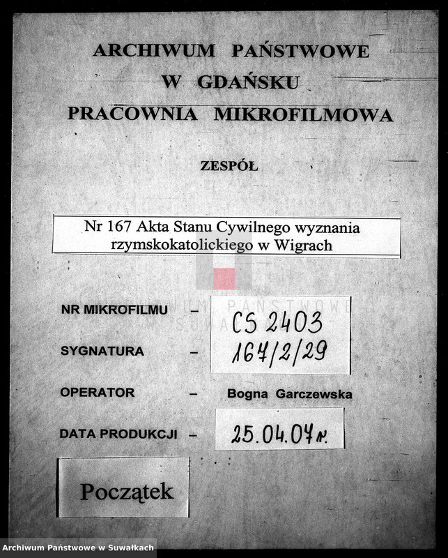 image.from.unit.number "Anneksa do Akt Zaślubionych Parafii Wigierskiej z roku 1863."