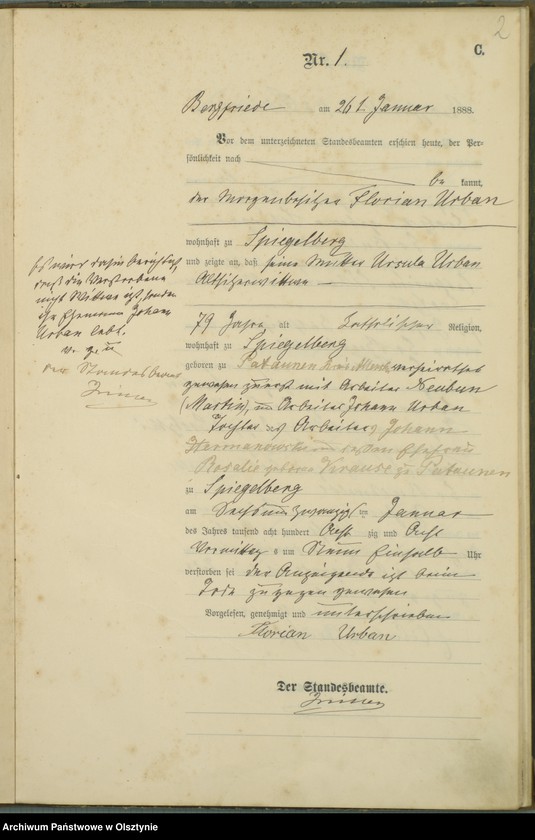 image.from.unit.number "Sterbe-Haupt-Register Nr 1 - 46"