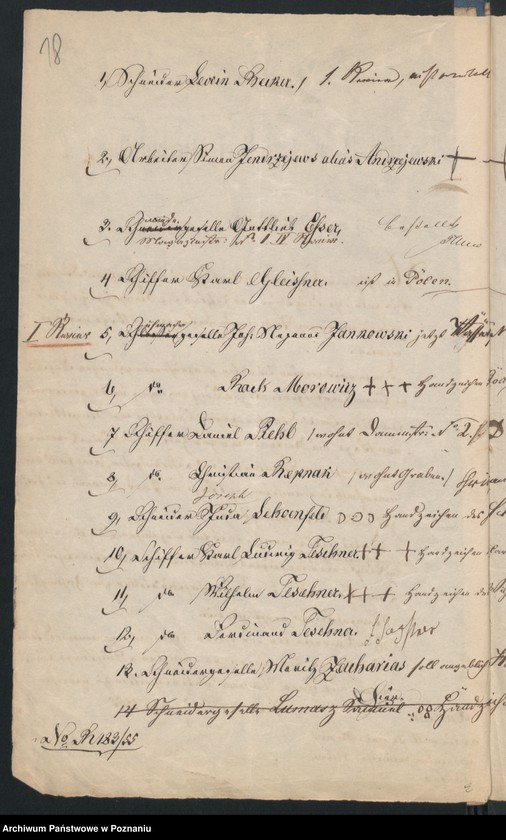 Obraz 20 z jednostki "A. betr. die Erteilung von Aufenthalts-Karten an polnische Flüchtlinge und Namensverzeichnis"