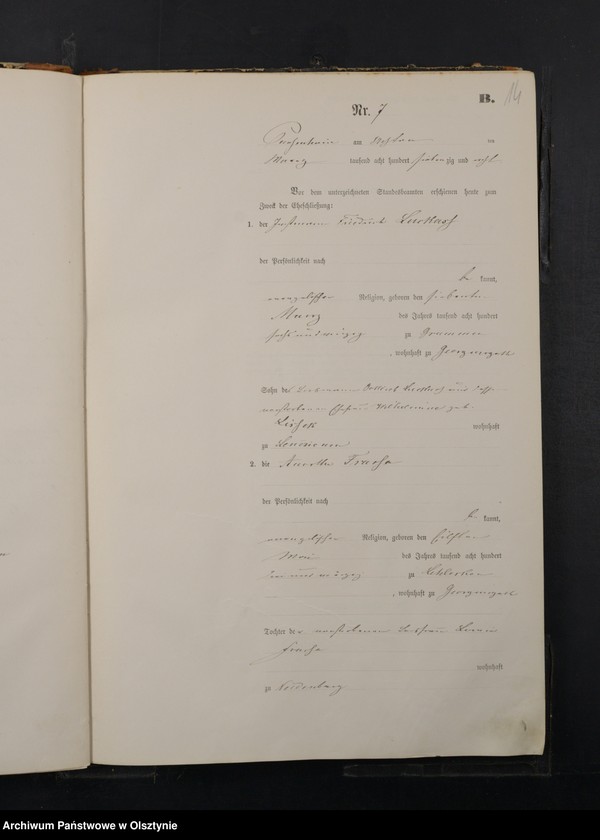 image.from.unit.number "Heiraths-Haupt-Register Nr 1 - 38"