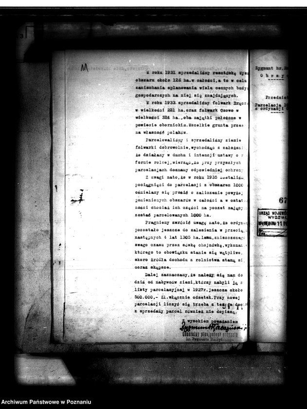 Obraz 15 z jednostki "Majątek Obrzycko powiatu szamotulskiego przymusowy wykup"