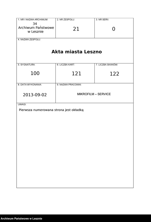 Obraz 1 z jednostki "[Akta miscelanea]"