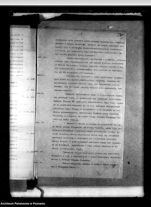 Obraz 13 z jednostki "Sprawy prawne projekty ustaw, rozporządzeń i uzasadnień przedkładanych do aprobaty p. Ministrowi b. Dzielnicy Pruskiej"