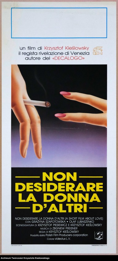 Obraz 8 z kolekcji "Plakaty do filmów Krzysztofa Kieślowskiego111"