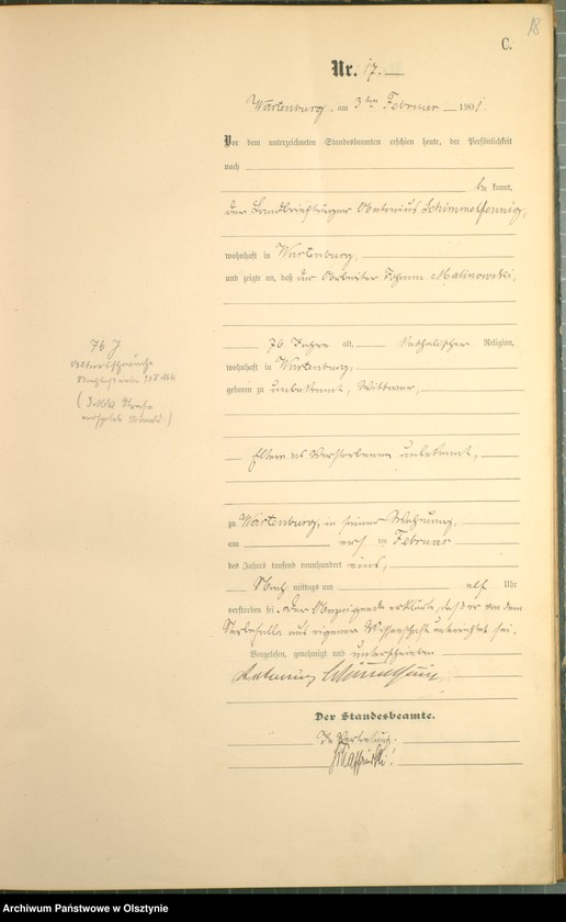 image.from.unit.number "Sterbe-Haupt-Register Nr 1 - 125"