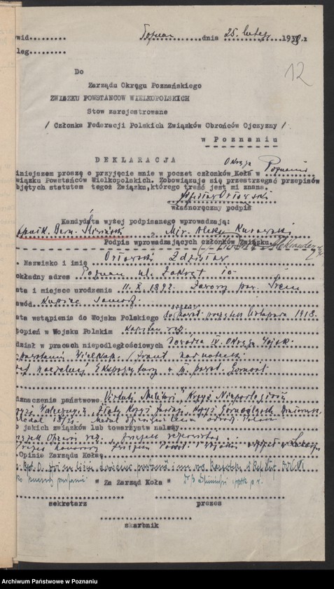 image.from.unit.number "Poznań - Kompania Obornicko - Ludomska akta koła."