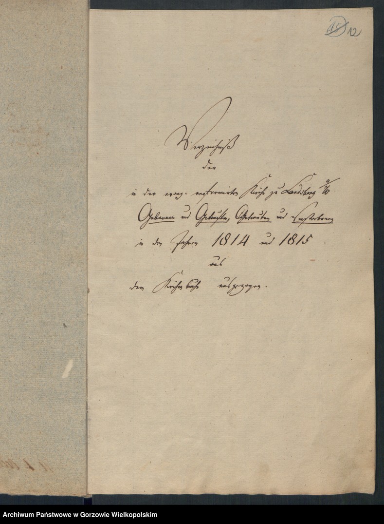 image.from.unit.number "Duplikate der Reformierte Gemeinde zu Landsberg an der Warthe (zawiera także: Miltäir für die Garnison 3 und 4 Escadron des III Dragoner Regiment, 3 Bataillons des 14 Landwehrregiment, 3 Brigade z lat 1833-1848)"