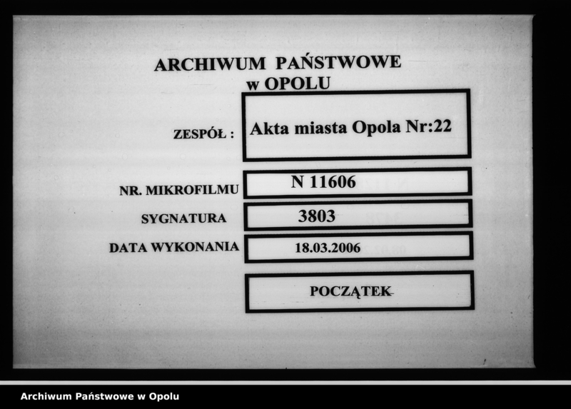 Obraz 1 z jednostki "Acta des Magistrats zu Oppeln betreffend die Revision und Dechargirung der Domherr Franz Paulschen Schulstiftungs-Rechnung pro 1869"
