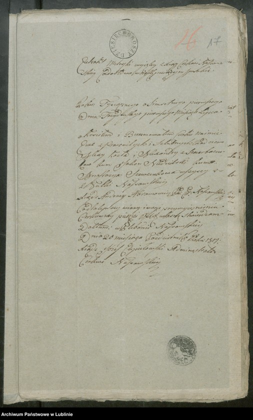 image.from.unit.number "Alegaty do ksiąg urodzeń, zapowiedzi, małżeństw i zgonów z lat 1817 - 1818"