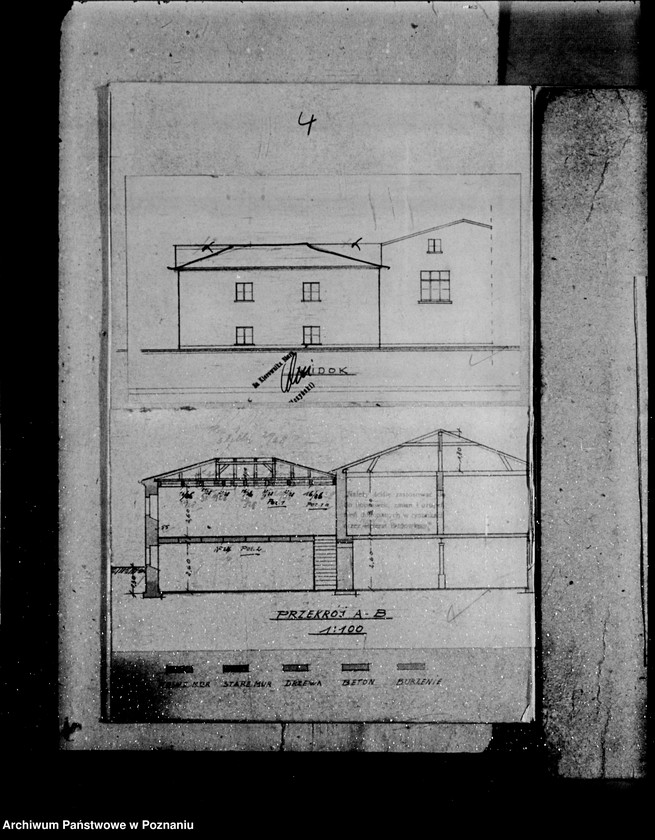 Obraz 9 z jednostki "Rysunek na rozbudowę gorzelni rolniczej w dobrach rycerskich O. Hantelmanna w Rokietnicy powiat poznański"
