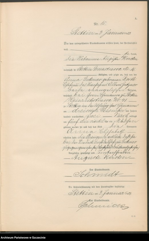 image.from.unit.number "Geburts-Register (Neben-Register) Band I"