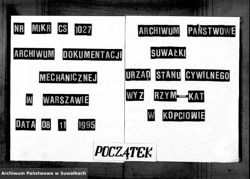 image.from.unit.number "Dokumenty k aktam brakosočetavšichsja Kopciovskago Rimsko-Katoličeskago prichoda za 1899 god"