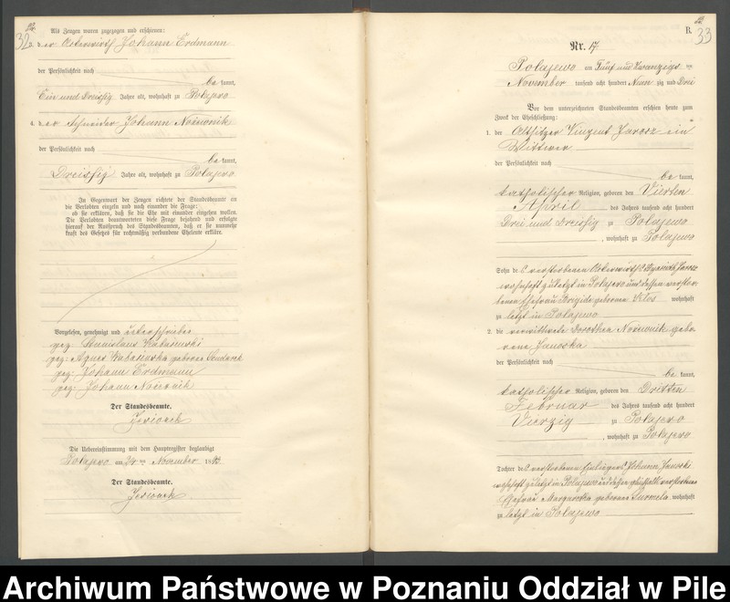 Obraz 19 z jednostki "Księga małżeństw"
