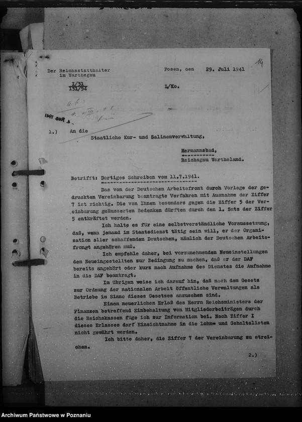 Obraz 19 z jednostki "Besoldungssachen. Ostfreibeitrag."