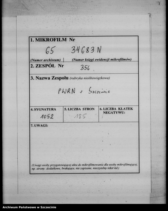 image.from.unit.number "Protokół posiedzenia Prezydium Wojewódzkiej Rady Narodowej  nr 111, miesiąc listopad"