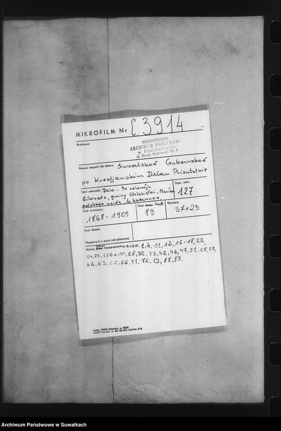 image.from.unit.number "Delo… Po selenîju Šilovate, gminy Chlebiški, Marîampolskago uezda, b. kazennoe"