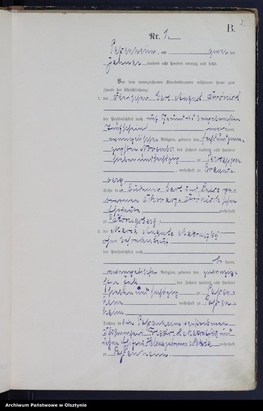 image.from.unit.number "Heiraths-Haupt-Register Nr 1 - 22"