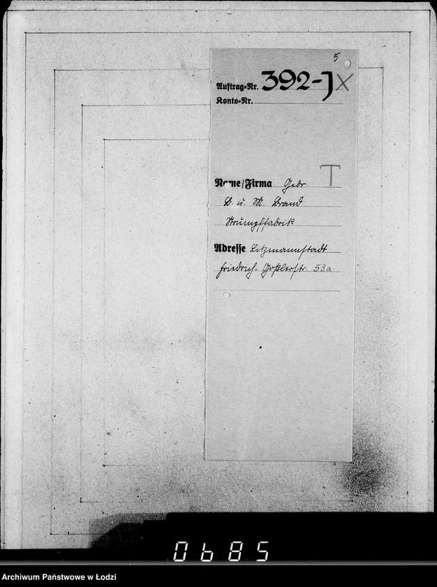 Obraz 9 z jednostki "J.[uden] 391-405 [Wnioski Żydów z Getta o zwrot należności za pracę lub towar wzięty na kredyt]"