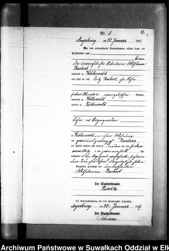 image.from.unit.number "Sterbe-Neben-Register des Preussischen Standes-Amtes Kehlen Kreis Angerburg"