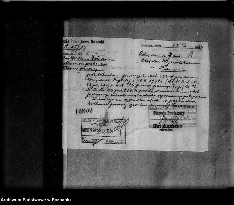 image.from.unit.number "Zatwierdzenie zakładu przemysłowego /gorzelni/ w maj. Gostkowo własność W. Bitter"