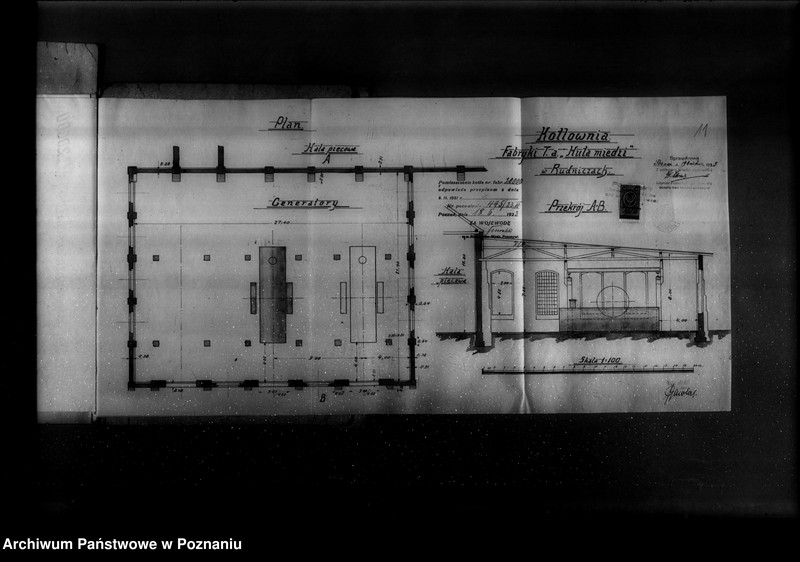 Obraz 15 z jednostki ""Huta miedzi" Towarzystwo Akcyjne Rudnicze powiat poznański nr porządkowy kotła 107"