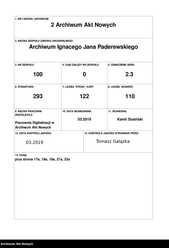 Obraz 1 z jednostki "Amèrique 1899 (Wycinki prasowe dotyczące tournée i koncertów w Stanach Zjednoczonych)"