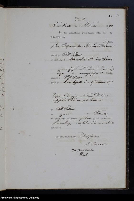 image.from.unit.number "Sterbe-Haupt-Register Nr 1 - 84"