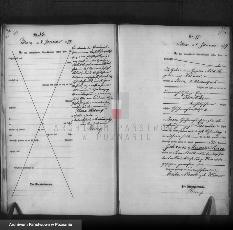 Obraz 20 z jednostki "Księga urodzeń t. I"