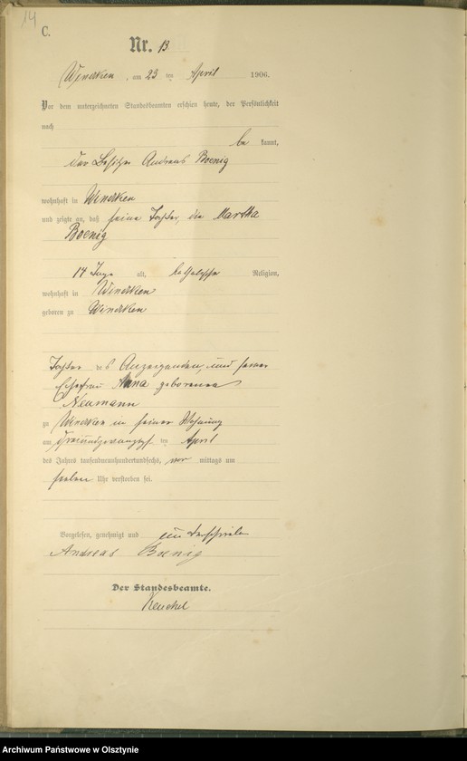 image.from.unit.number "Sterbe-Haupt-Register Nr 1 - 40"