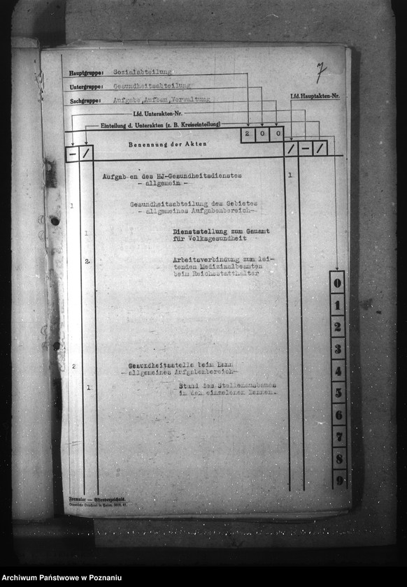 Obraz 11 z jednostki "Wykaz akt dla wydziału Gesundheitswesen und Volkspflege"