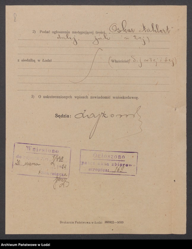 Obraz 10 z jednostki "Oskar Kahler- szlifirnia szkła i luster"