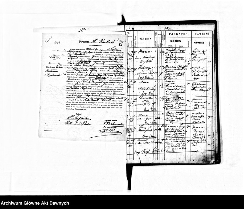 image.from.unit.number "Parafia: Baworów. Dekanat: Tarnopol. Księga metrykalna urodzeń dla wsi Grabowiec."