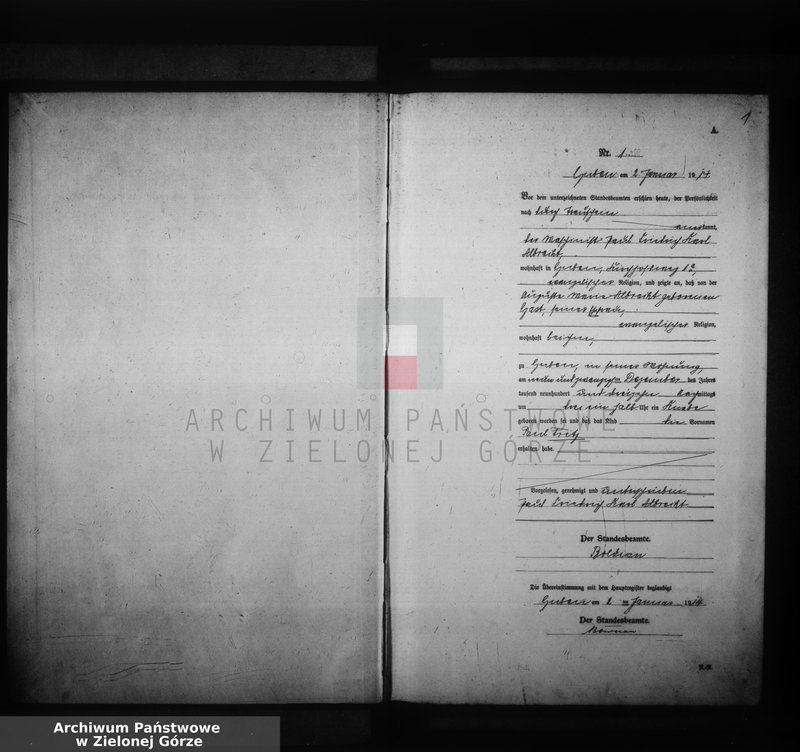 image.from.unit.number "Geburts-Neben-Register, Vol. I No 1 bis 271"