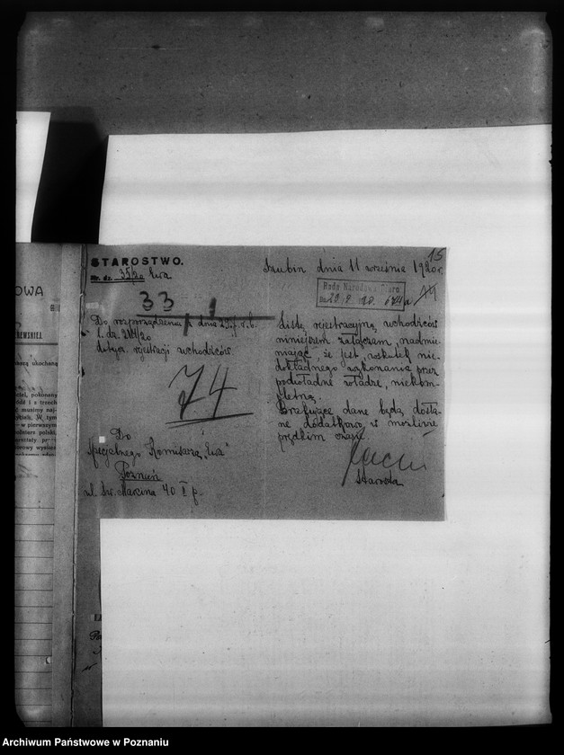 Obraz 19 z jednostki "Korespondencja dotycząca uchodźców."