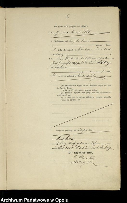 image.from.unit.number "Heiraths-Haupt-Register Standesamts Leobschütz pro 1904"