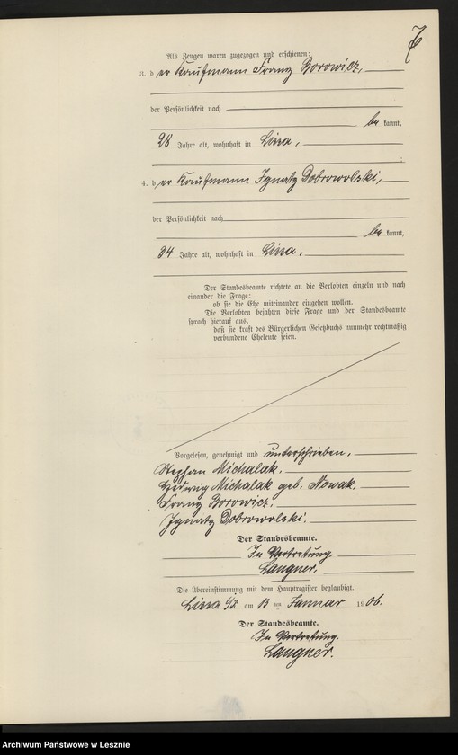 Obraz 10 z jednostki "[Księga małżeństw]"