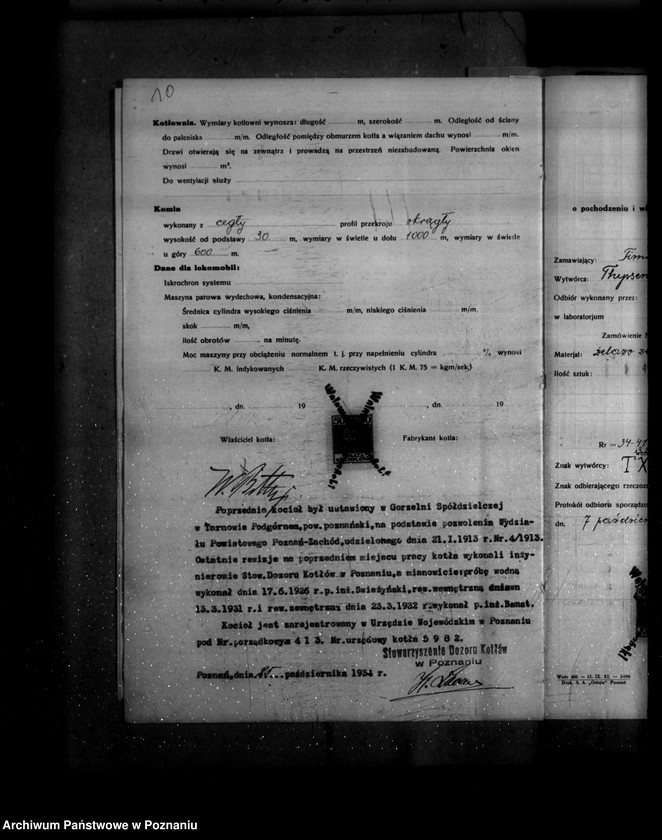 image.from.unit.number "Gorzelnia w Gostkowie powiat rawicki własność W. Bitter nr woj. 413"