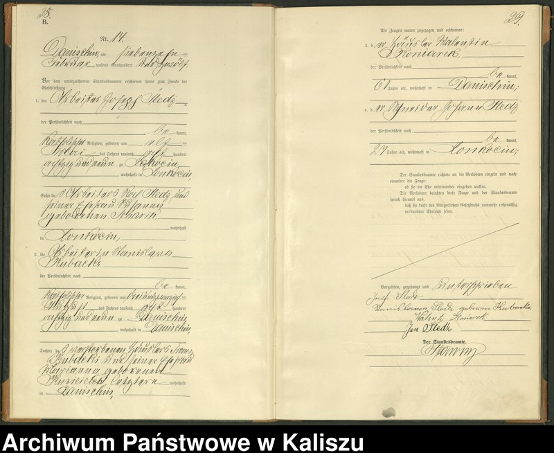 Obraz 17 z jednostki "[Księga małżeństw]"