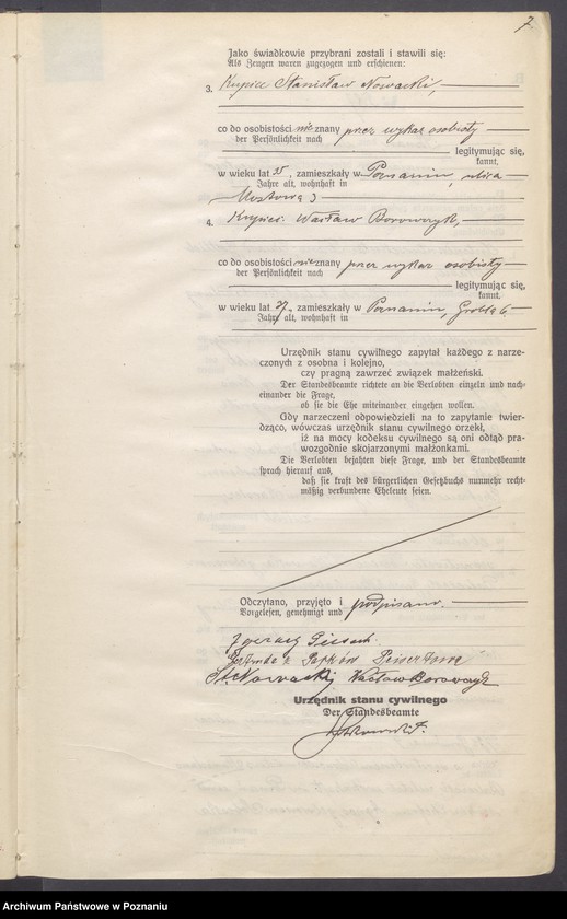 Obraz 9 z jednostki "Księga miejscowa małżeństw tom III [Rejestr główny małżeństw]"