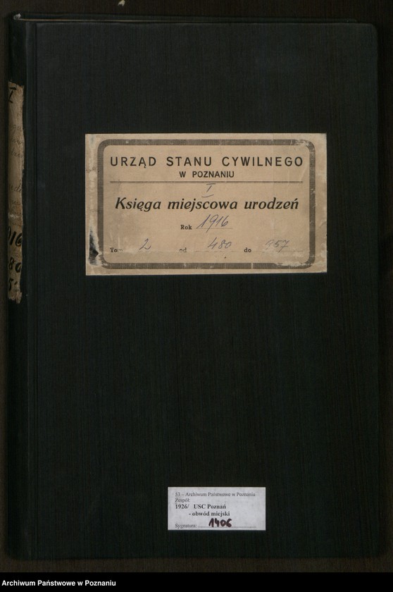 Obraz 2 z jednostki "Księga miejscowa urodzeń tom II [Rejestr główny urodzeń]"
