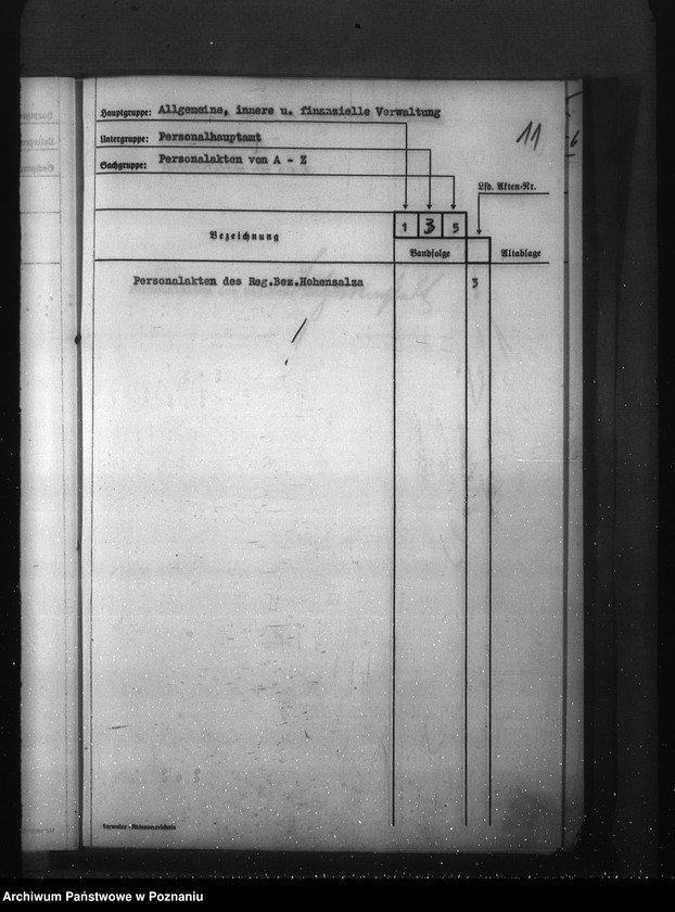 Obraz 15 z jednostki "Aktenverzeichnis- Personalhauptamt"