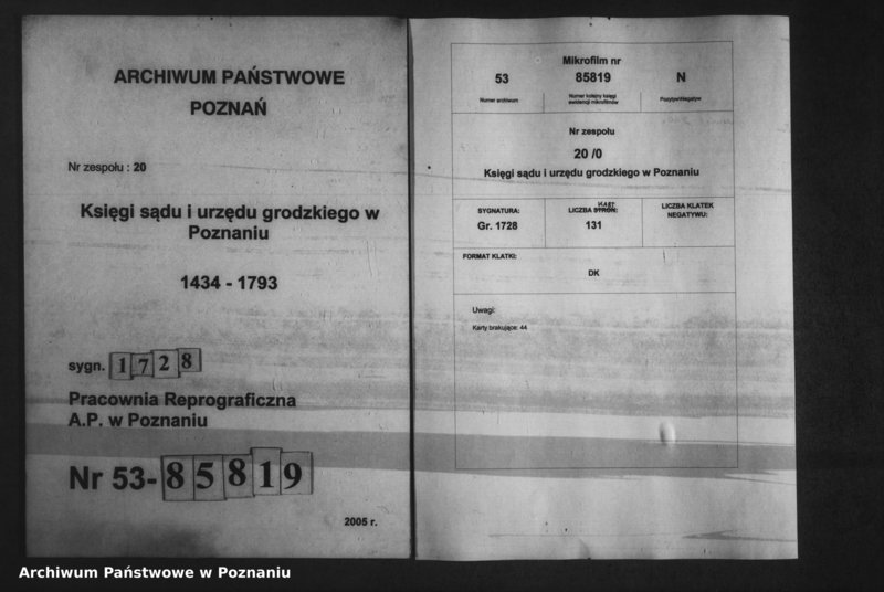 Obraz 1 z jednostki "Decreta officii [protocollon]"