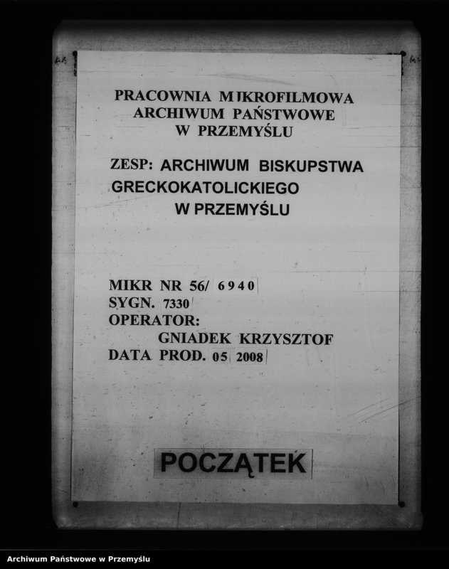 image.from.unit.number "[Kopie ksiąg metrykalnych parafii Medyka z filiami Chałupki Medyckie, Szechynie (dekanat Medyka)]"