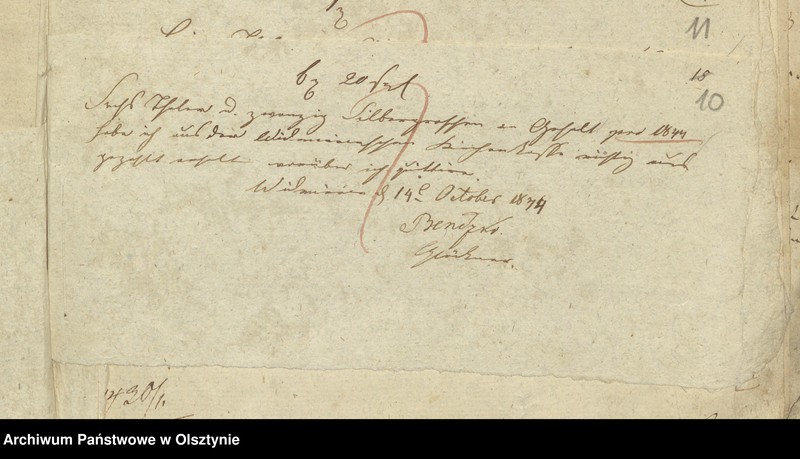 image.from.unit.number "Rechnung der Kirchenkasse zu Widminnen für das Jahr 1844"